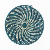 Grass-Woven Basket, Green Vine