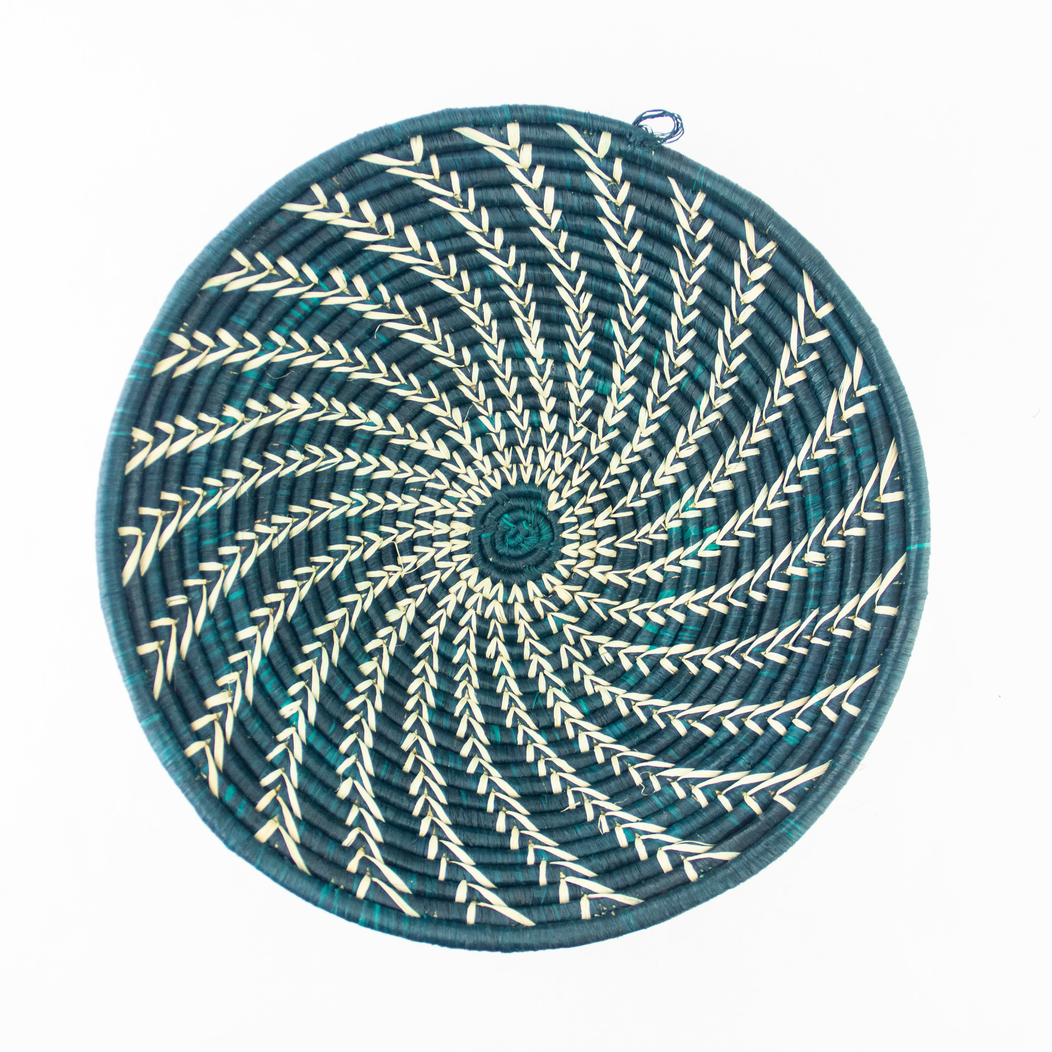 Grass-Woven Basket, Green Vine