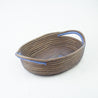 Pine Needle Basket, Sky Blue Oval - FMSCMarketplace.org