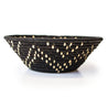 Grass-Woven Basket, Black & Natural Star Pattern - FMSCMarketplace.org