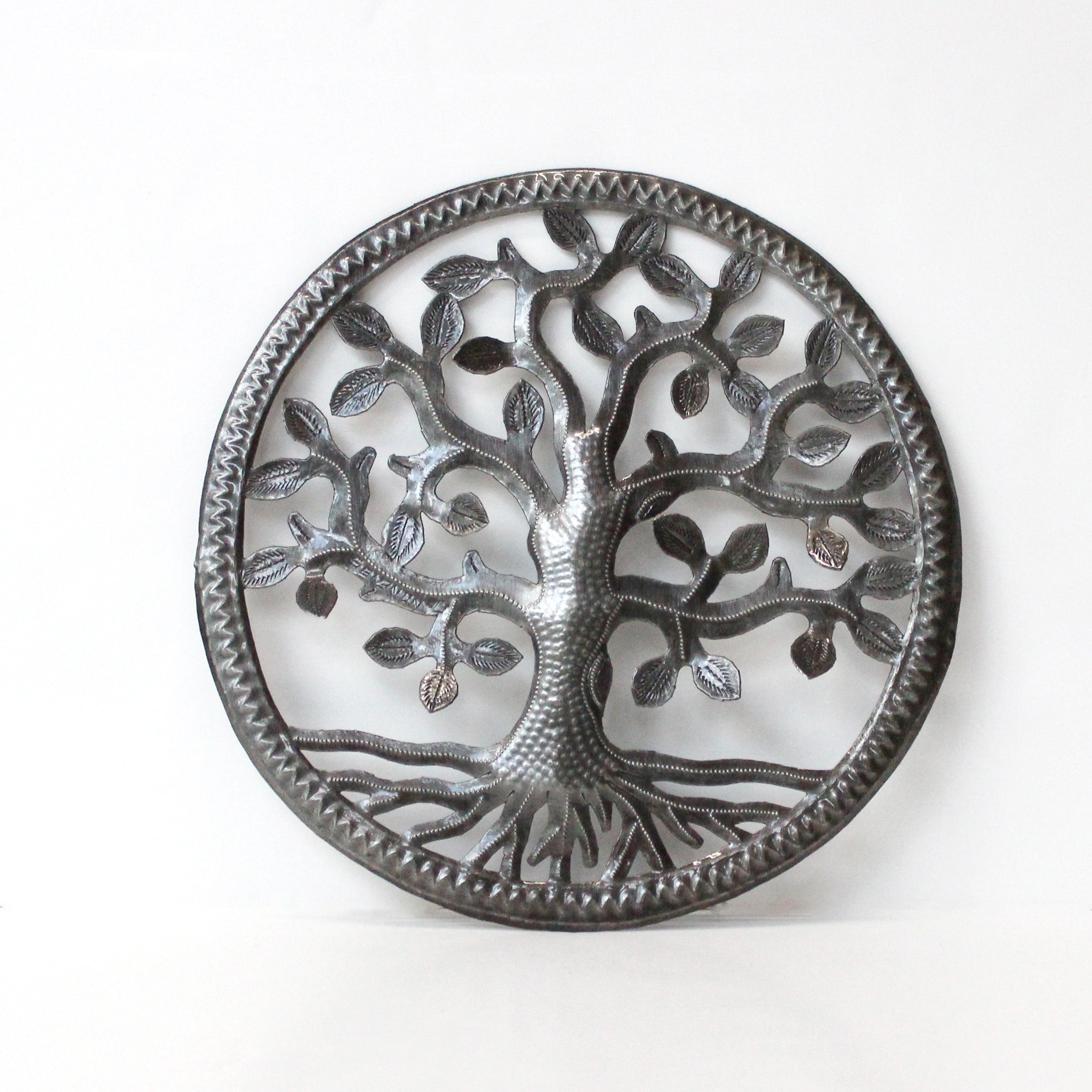 12" Tree of Life Oil Drum Art - FMSCMarketplace.org
