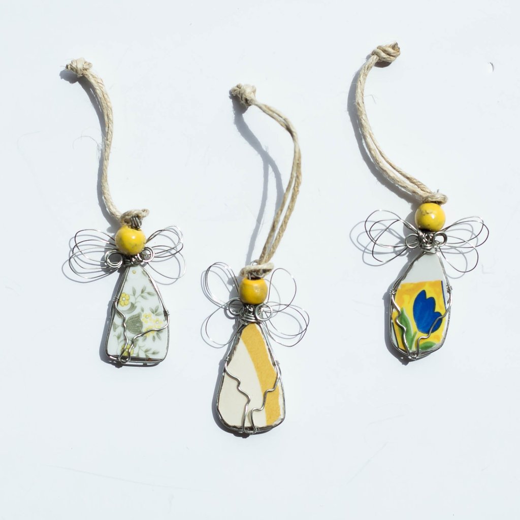 Recycled Ceramic Angel Ornament - FMSCMarketplace.org
