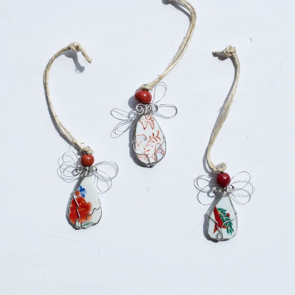 Recycled Ceramic Angel Ornament - FMSCMarketplace.org