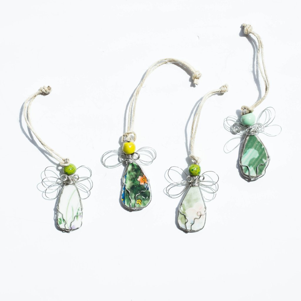 Recycled Ceramic Angel Ornament - FMSCMarketplace.org