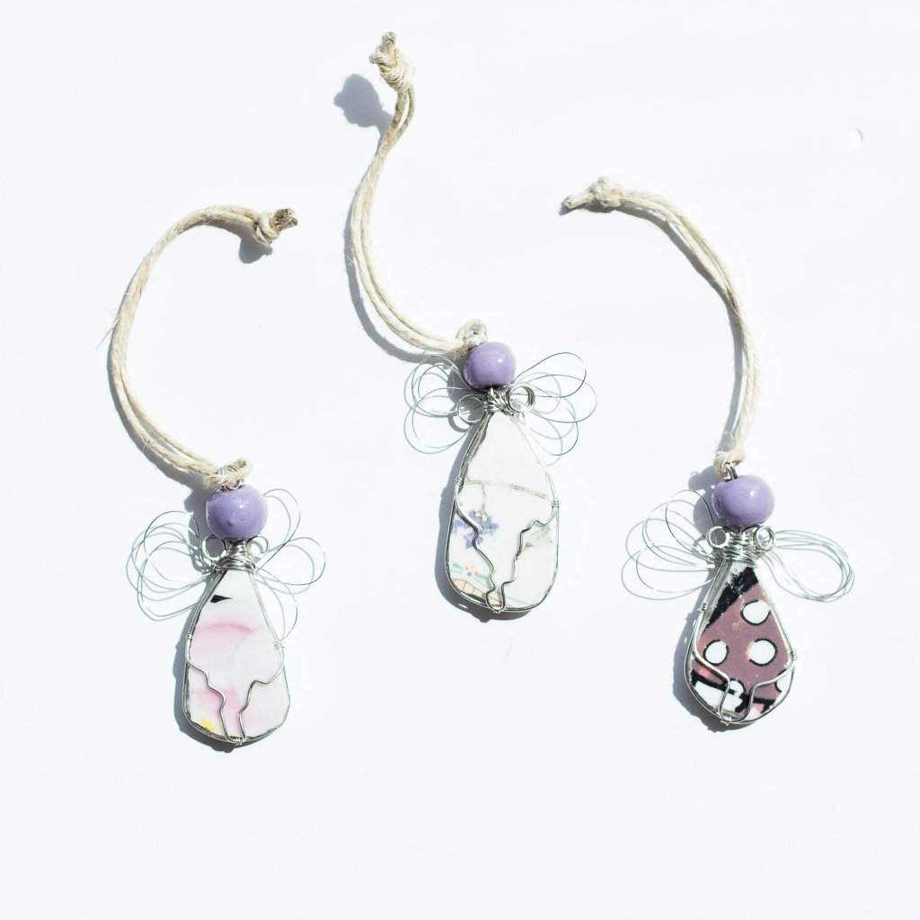Recycled Ceramic Angel Ornament - FMSCMarketplace.org
