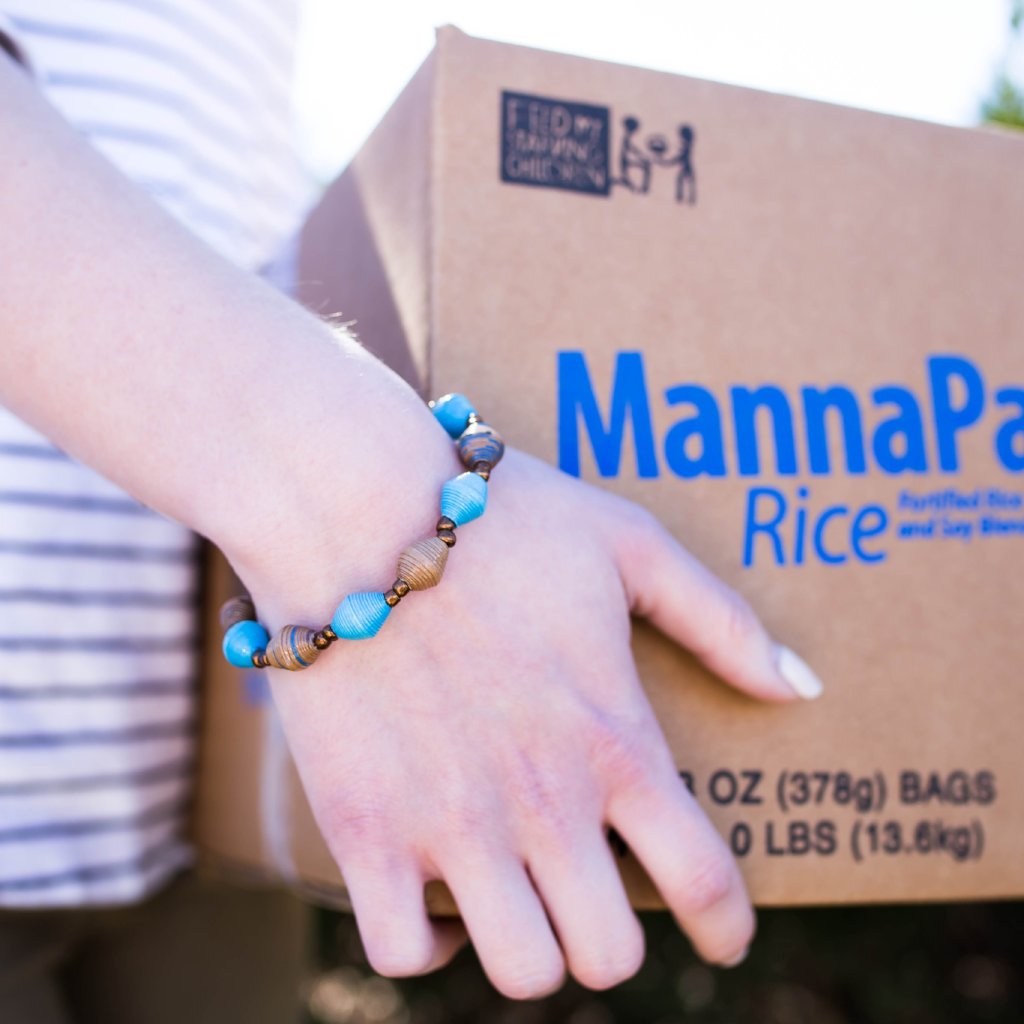 MannaPack Box Bracelet - Blue | FMSC MarketPlace
