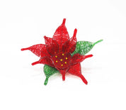 Beaded Poinsettia Bowl - FMSCMarketplace.org