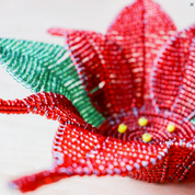 Beaded Poinsettia Bowl - FMSCMarketplace.org