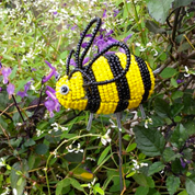 Beaded Bee Plant Stake - FMSCMarketplace.org