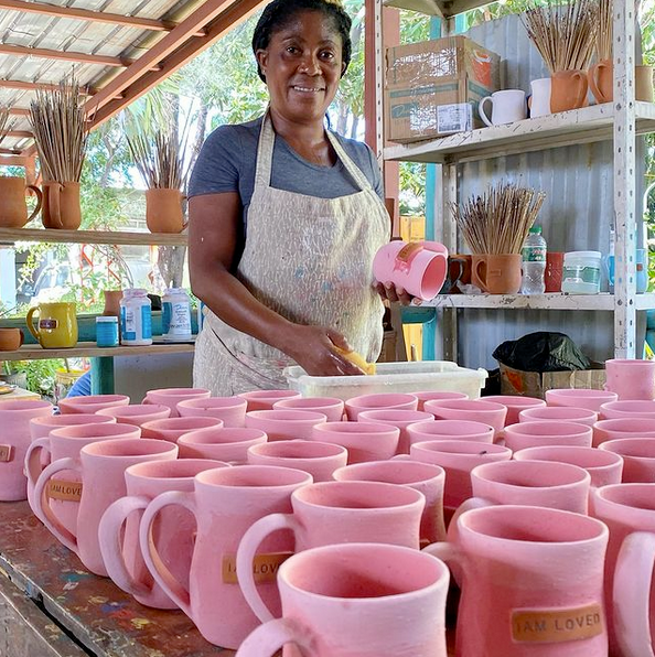 Haitian Clay Mug - I Am Loved - FMSCMarketplace.org
