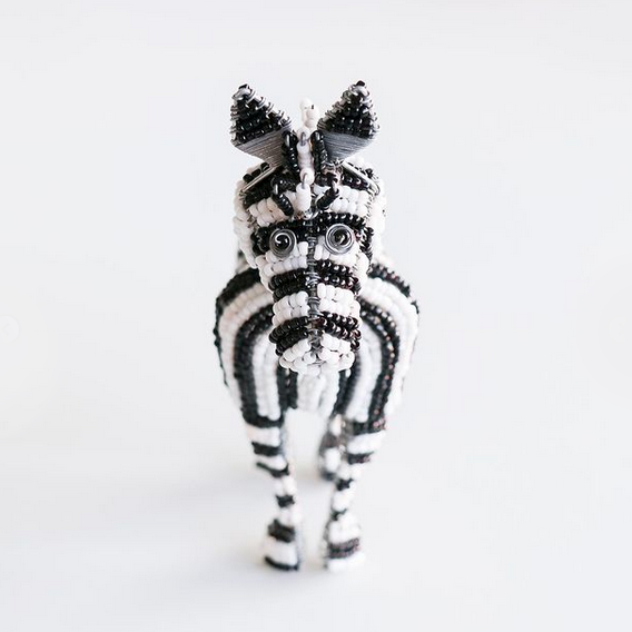 Beaded Zebra - African Collection - FMSCMarketplace.org