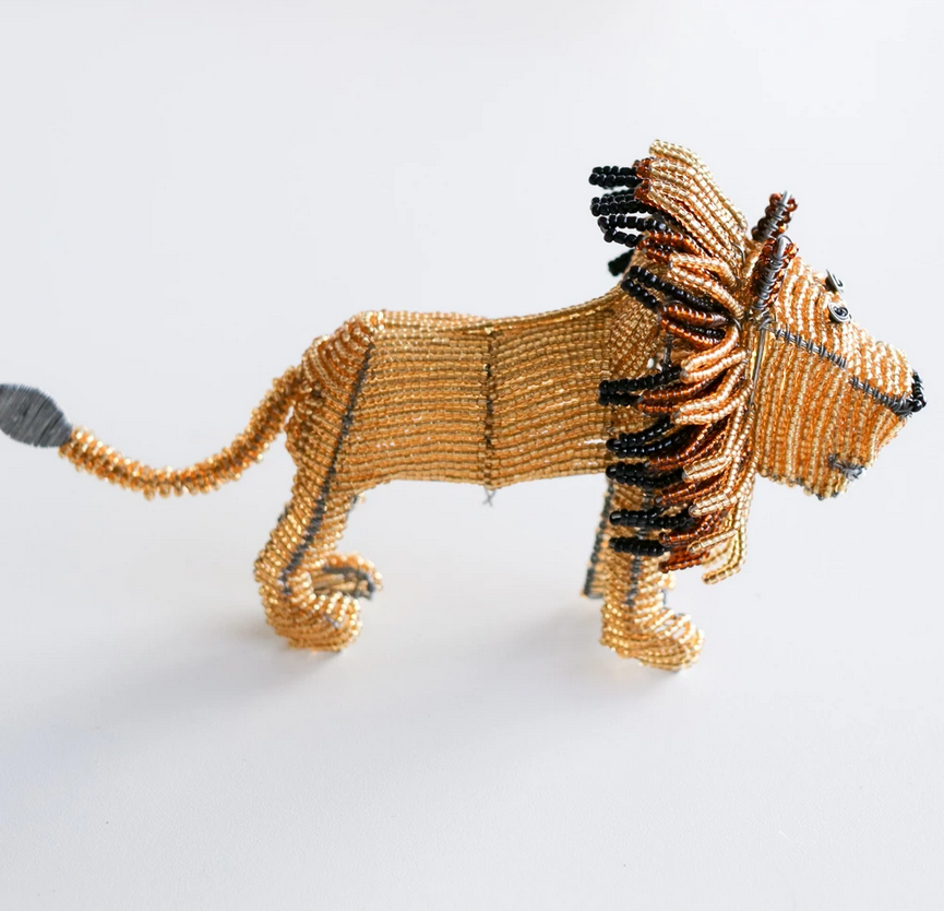 Beaded Lion - African Collection - FMSCMarketplace.org