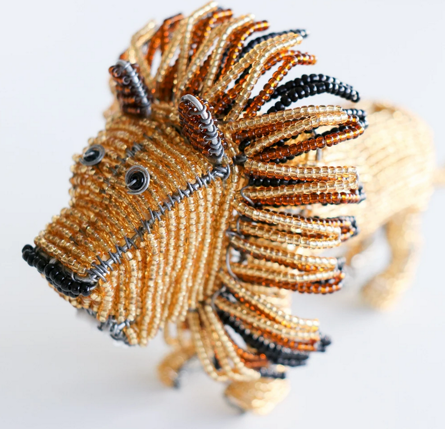 Beaded Lion - African Collection - FMSCMarketplace.org