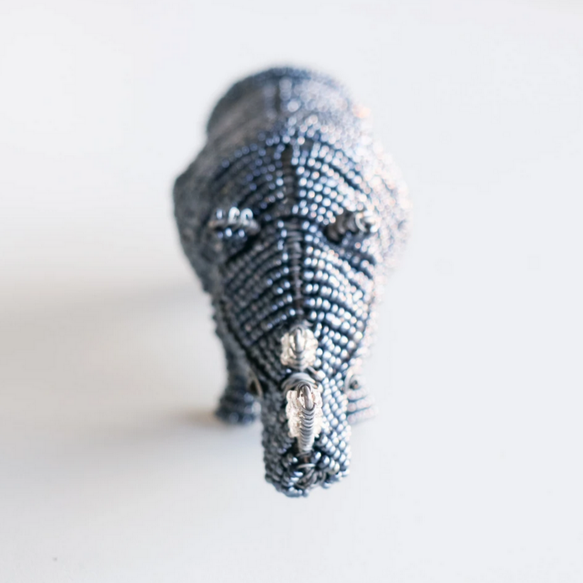 Beaded Rhinoceros - African Collection
