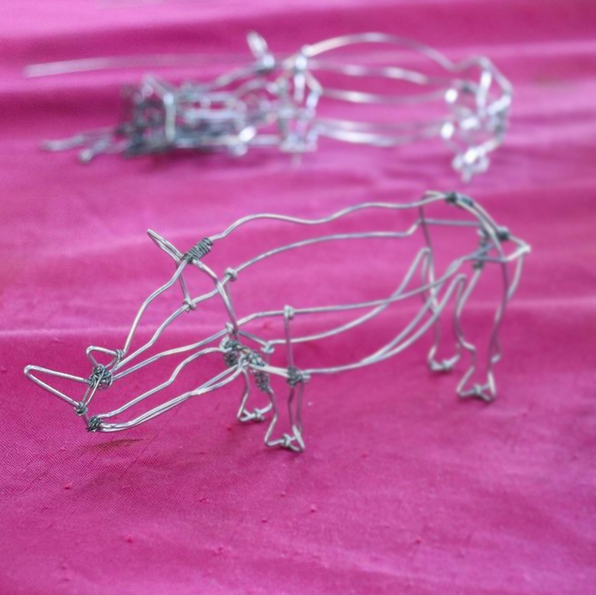 Beaded Rhinoceros - African Collection - FMSCMarketplace.org