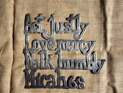 Act Justly Metal Art - FMSCMarketplace.org