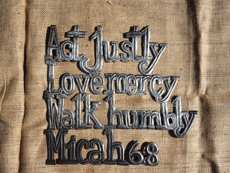 Act Justly Metal Art - FMSCMarketplace.org