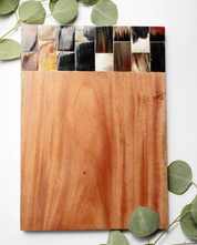 Wood and Horn Serving Board - FMSCMarketplace.org