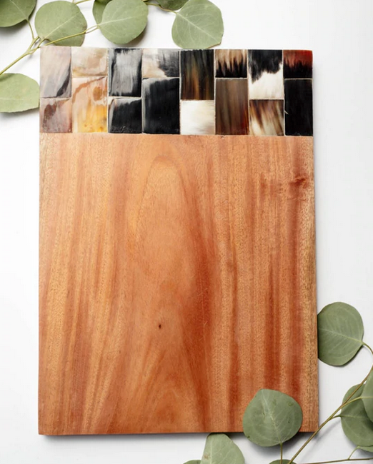 Wood and Horn Serving Board - FMSCMarketplace.org