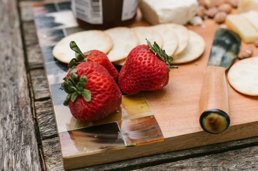 Wood and Horn Serving Board - FMSCMarketplace.org