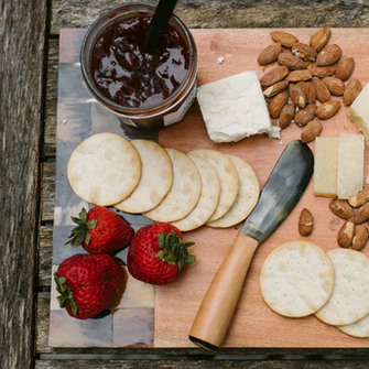 Wood and Horn Serving Board - FMSCMarketplace.org