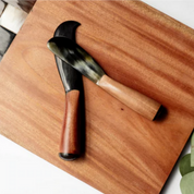 Wood and Horn Cheese Spreader - FMSCMarketplace.org