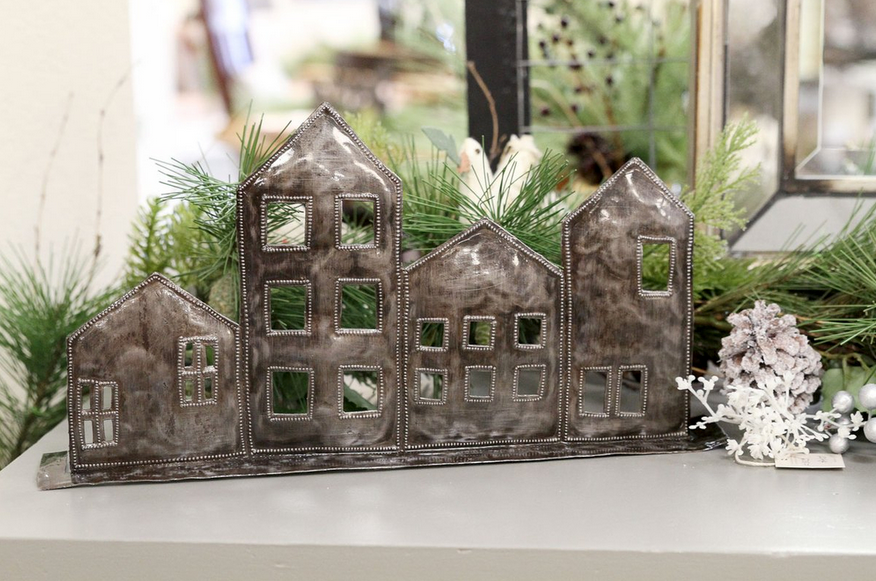 Houses Standing Metal Art - FMSCMarketplace.org