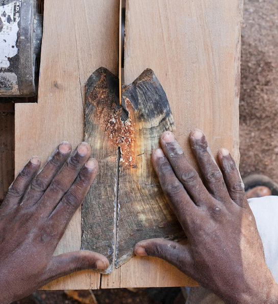 Wood and Horn Serving Board - FMSCMarketplace.org