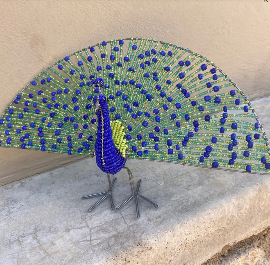 Beaded Peacock - FMSCMarketplace.org