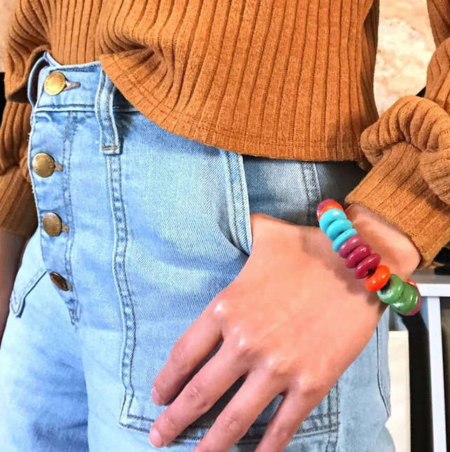 Recycled Glass Bracelet - FMSCMarketplace.org