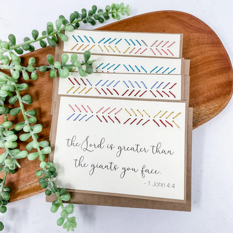 The Lord is Greater Greeting Card Set