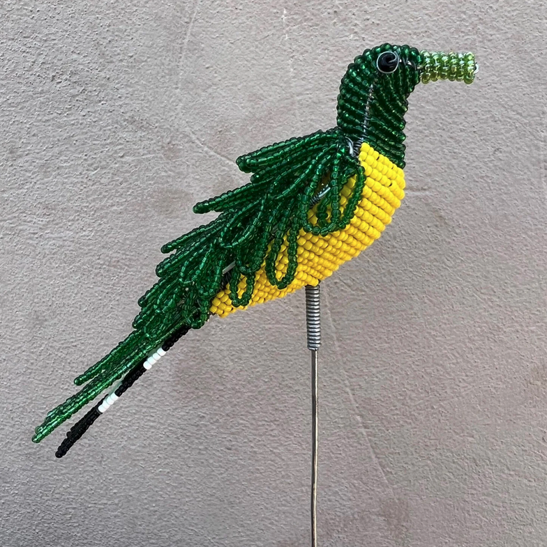 African Bird Plant Stake