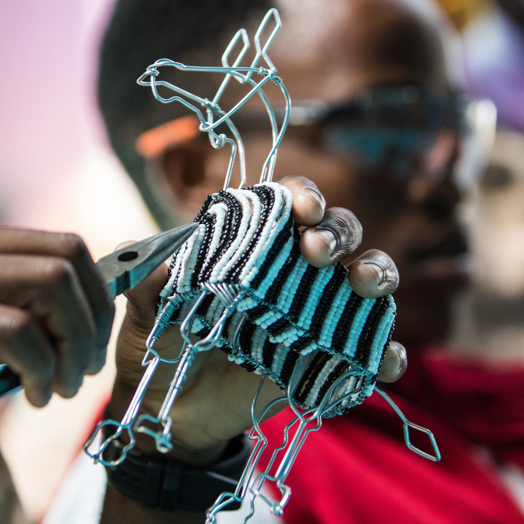 Beaded Zebra - African Collection - FMSCMarketplace.org