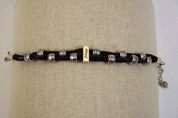 Braided leather hope bracelet
