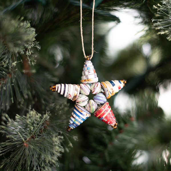 Colorful Paper Star Ornament - FMSCMarketplace.org
