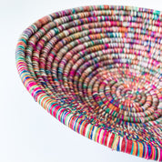 Grass-Woven Basket, Multicolor Sunset - FMSCMarketplace.org
