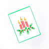 Stitched Christmas Candles Card - FMSCMarketplace.org