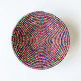 Grass-Woven Basket, Multicolor Sunset
