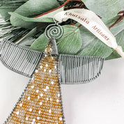 Gold Beaded Angel Ornament - FMSCMarketplace.org