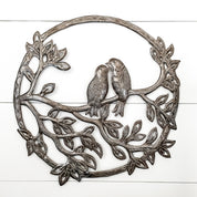 Love Birds On Branch Metal Art - FMSCMarketplace.org
