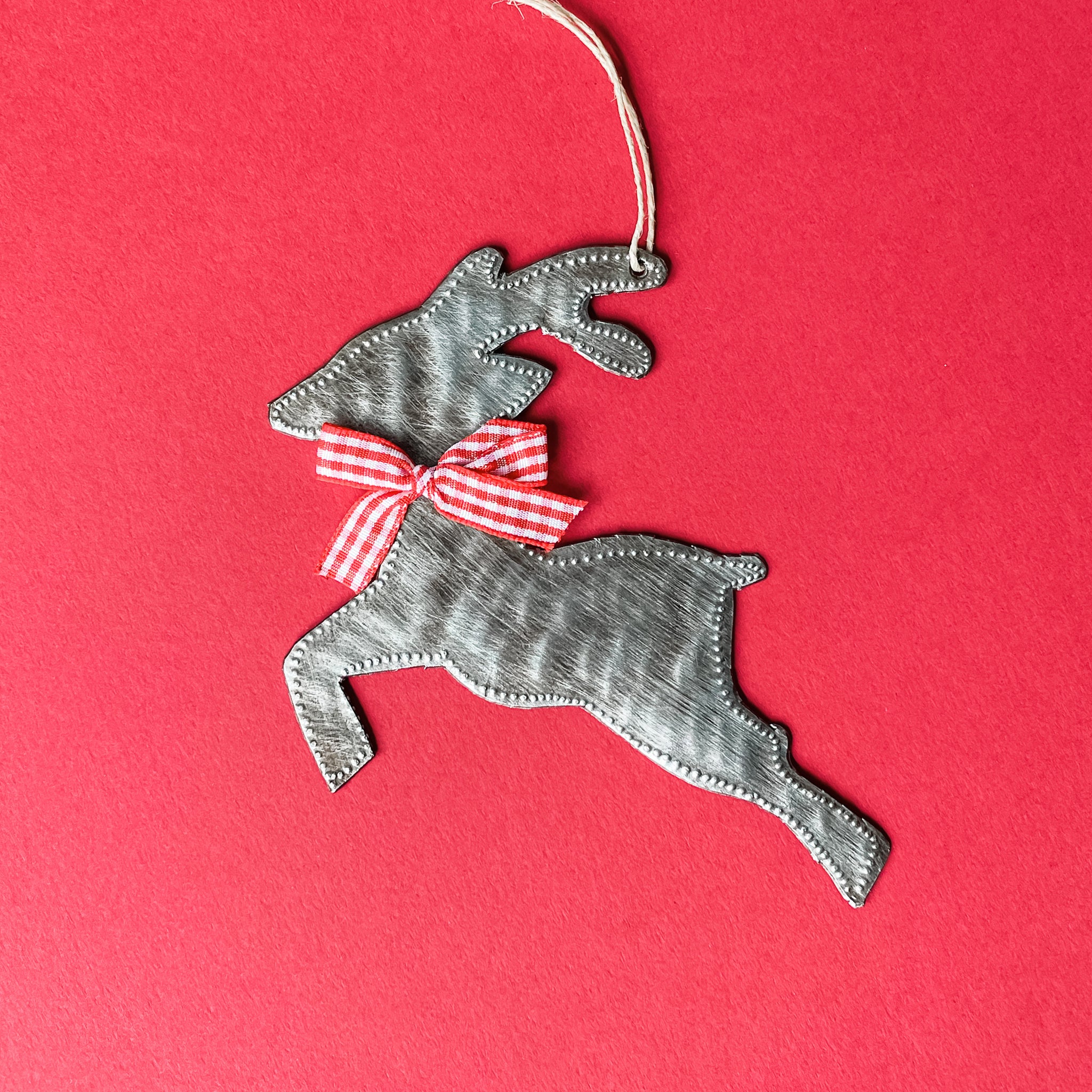 Reindeer with Scarf Ornament