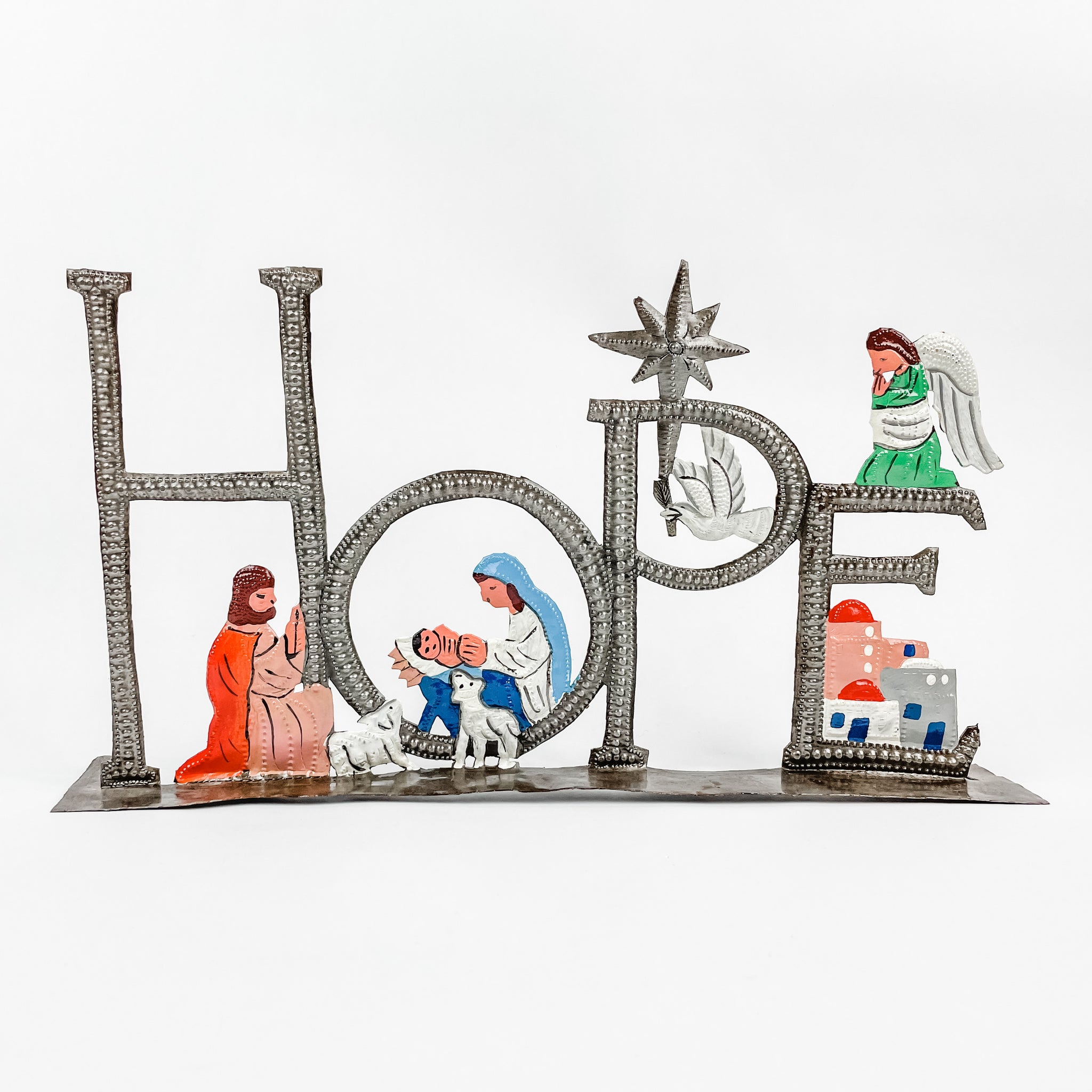 Hope Painted Standing Nativity