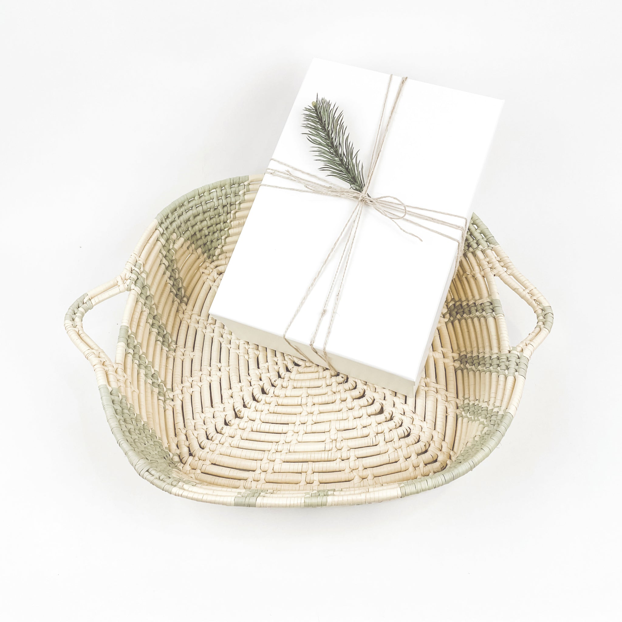 Square Woven Gift Basket