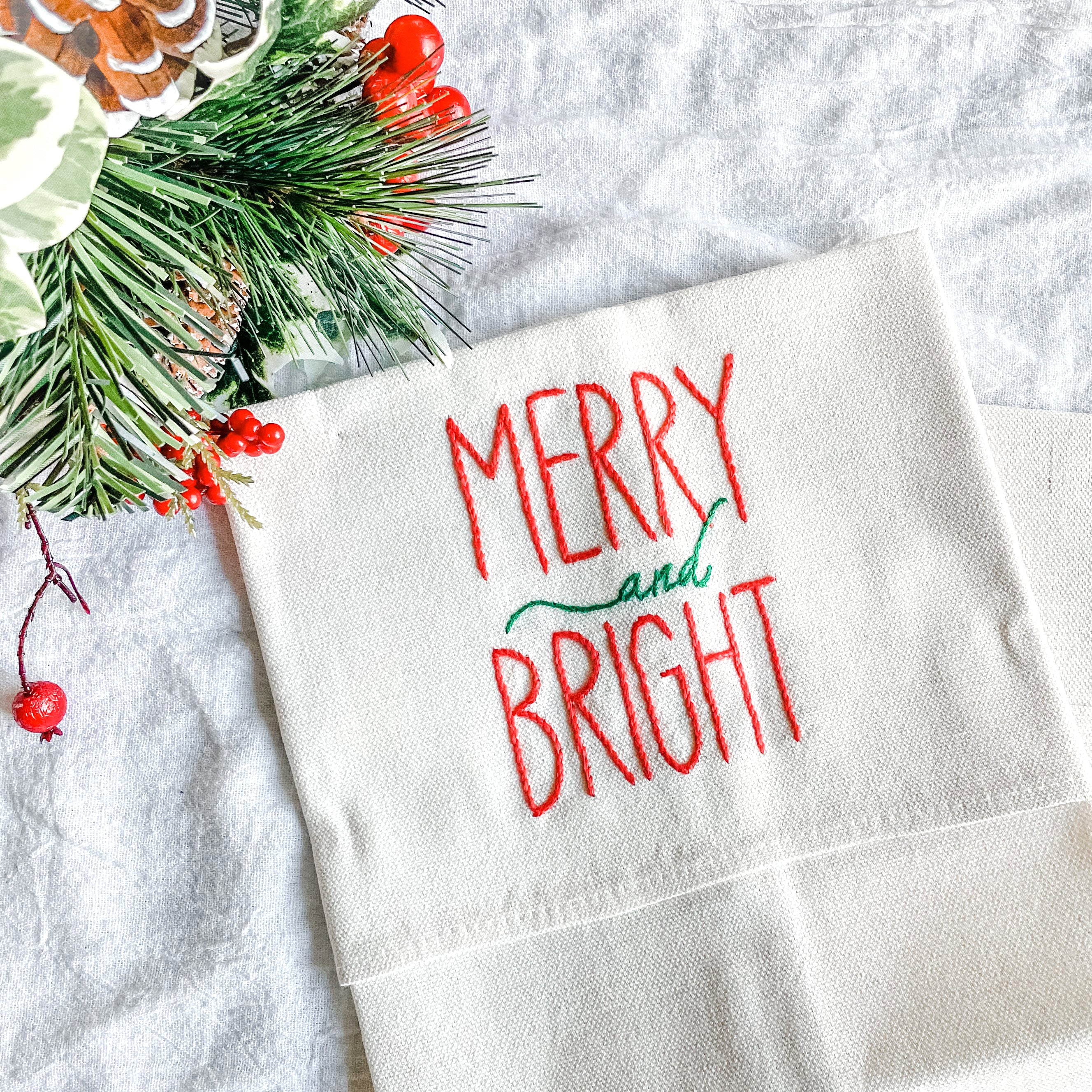 Merry and Bright Tea Towel - FMSCMarketplace.org