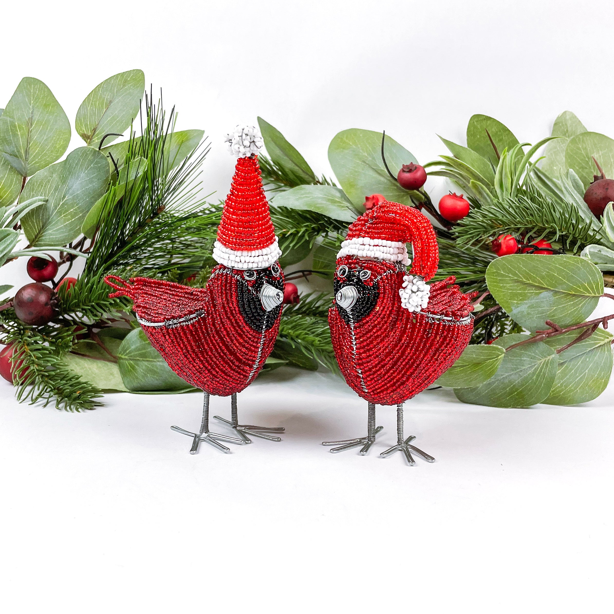 Beaded Cardinal with Straight Toque - FMSCMarketplace.org
