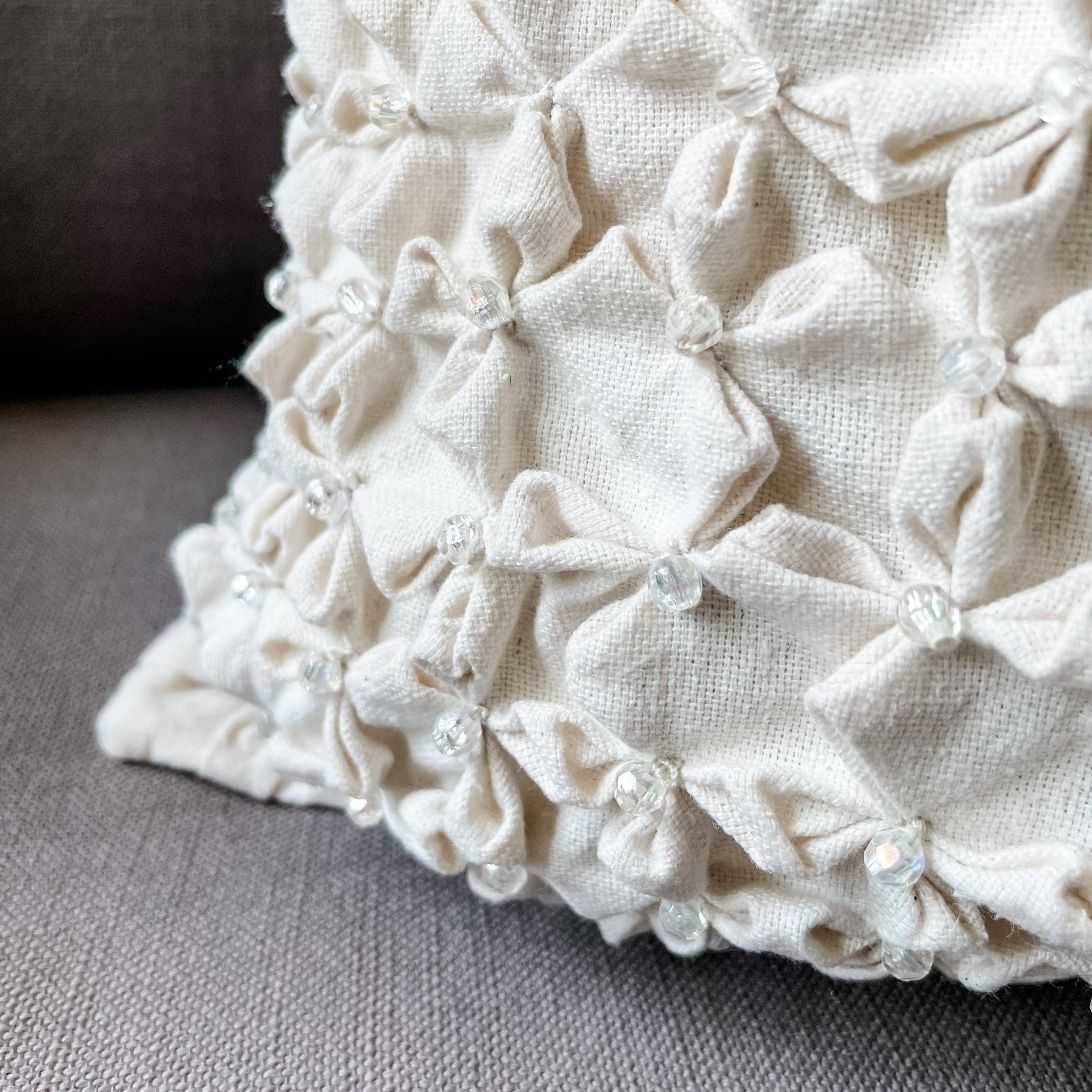Bead and Tuck Pillow Cover - FMSCMarketplace.org