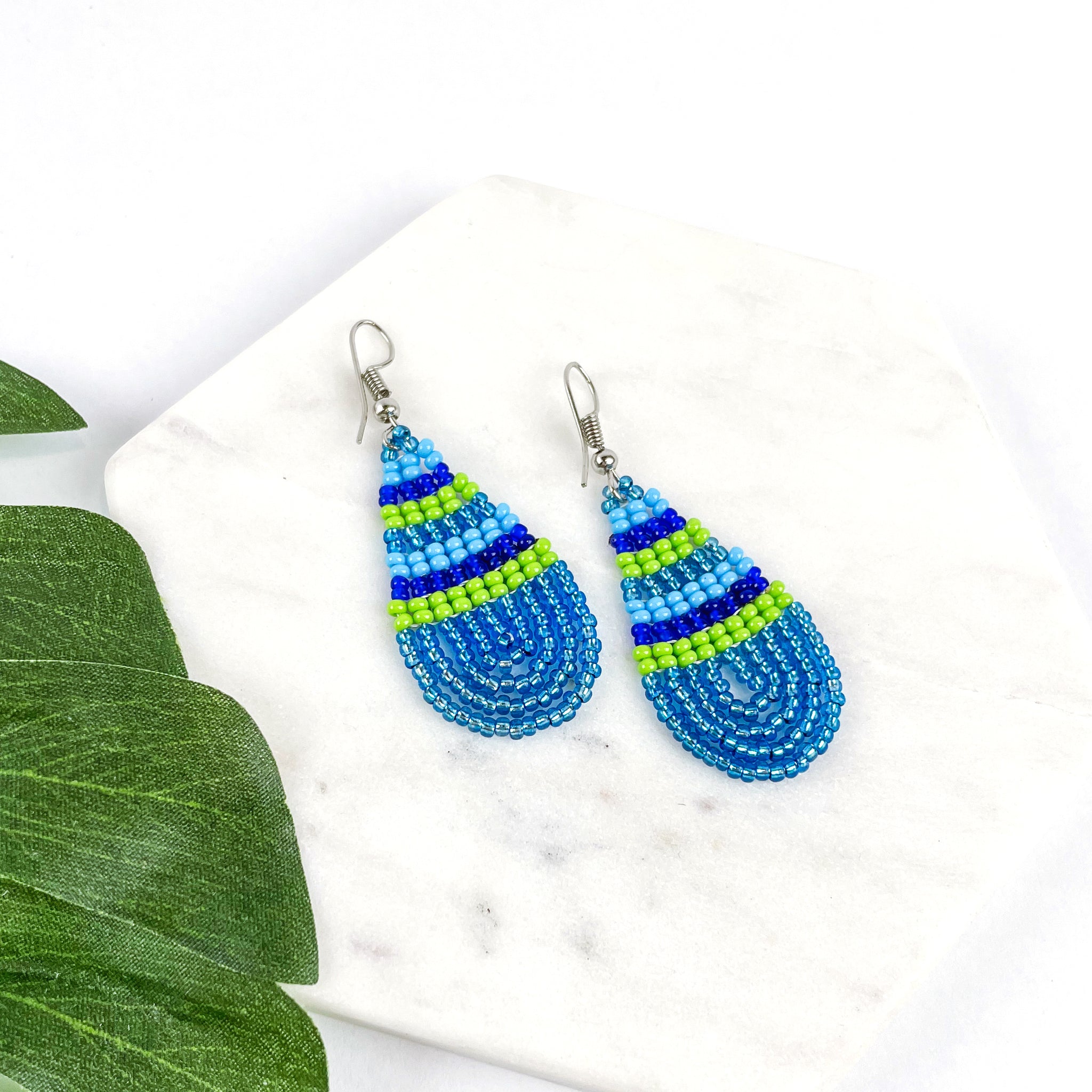 Once Upon a Lime Beaded Earrings - FMSCMarketplace.org