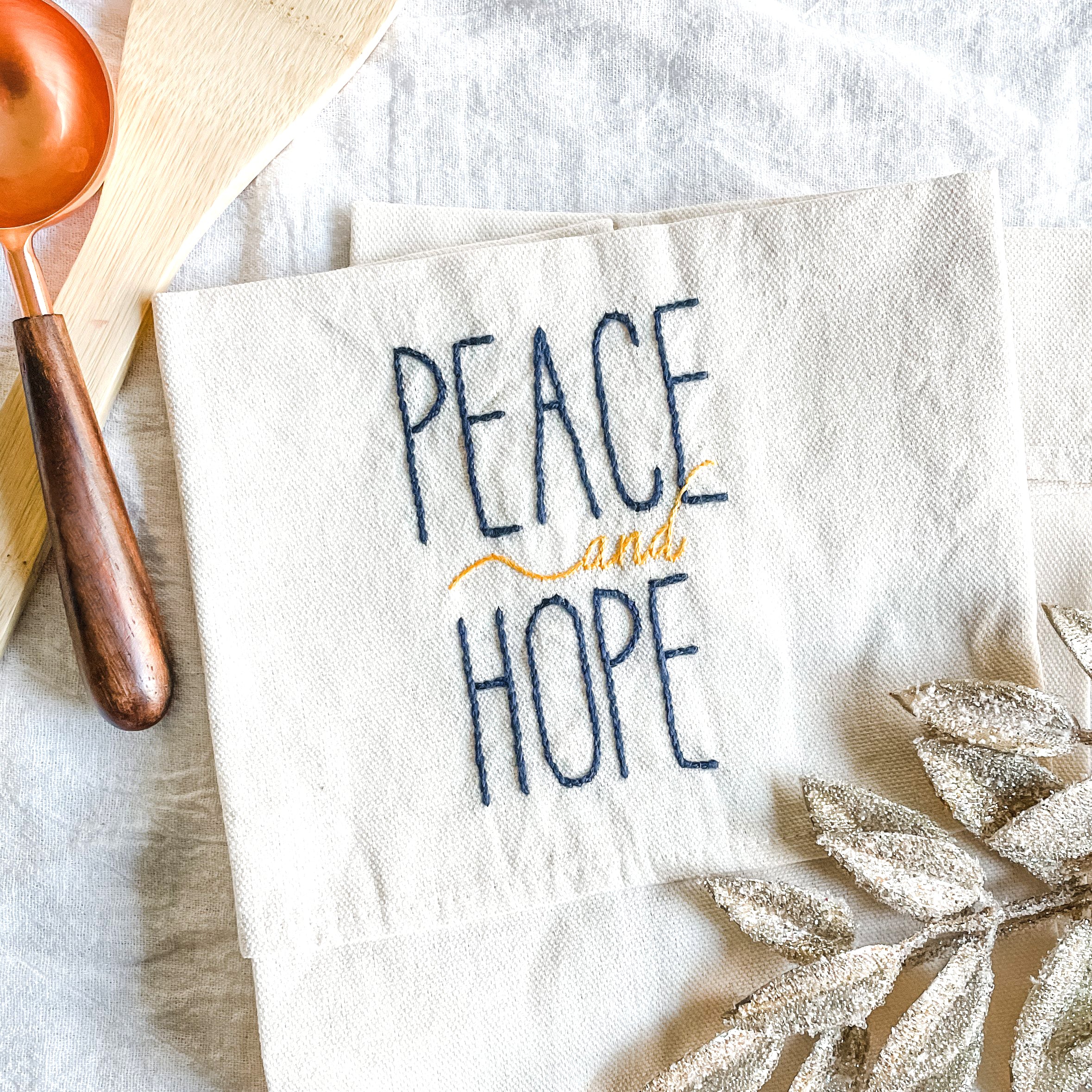 Peace and Hope Tea Towel - FMSCMarketplace.org