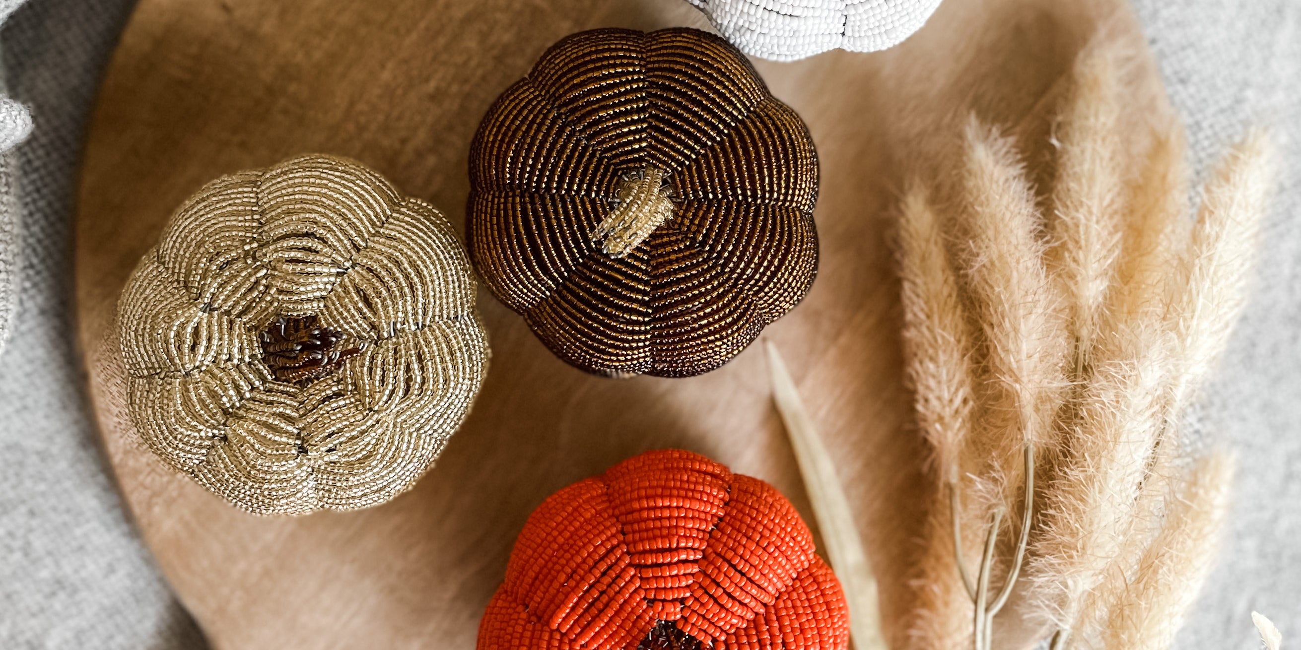 Beaded Pumpkin - FMSCMarketplace.org