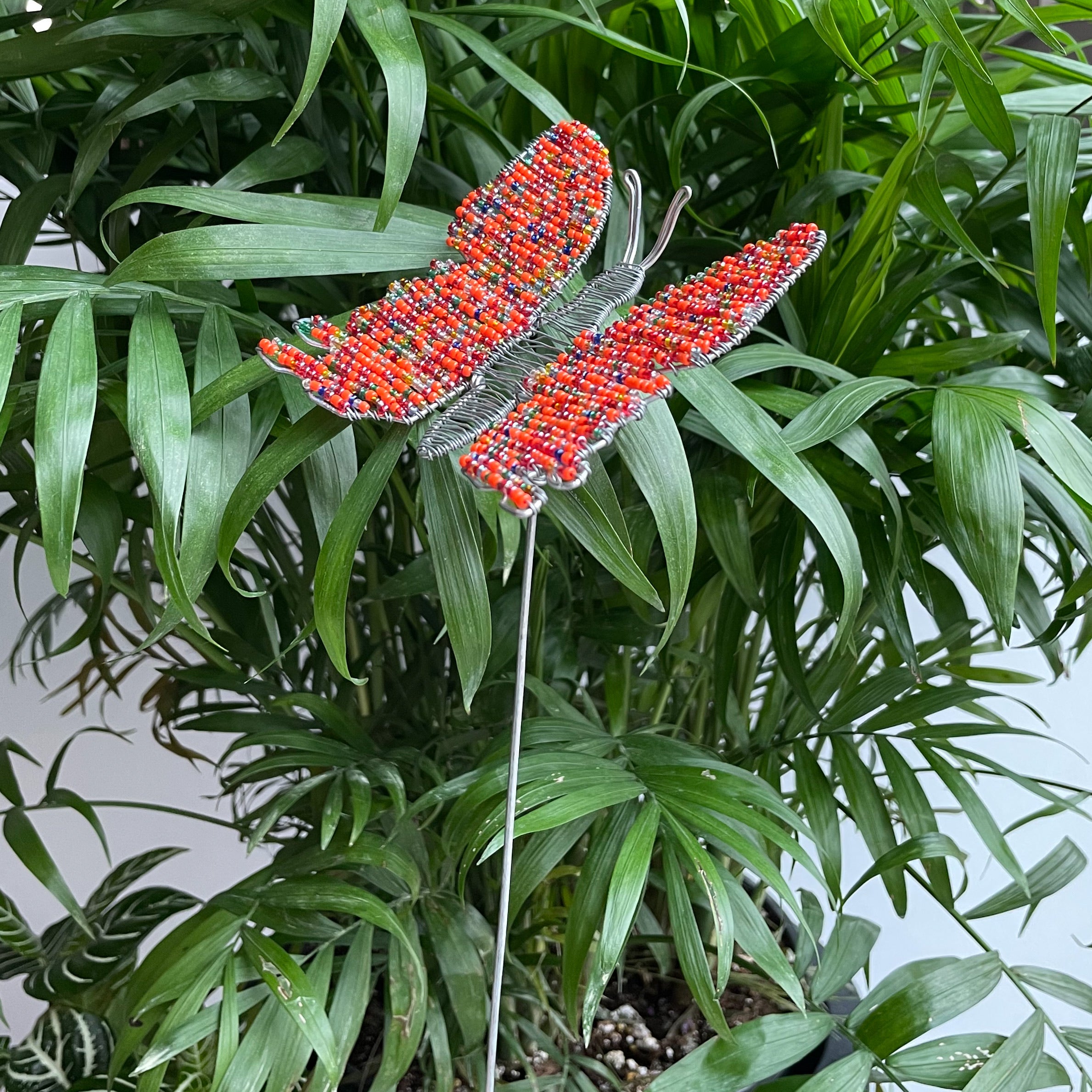 Beaded Butterfly Plant Stake - FMSCMarketplace.org